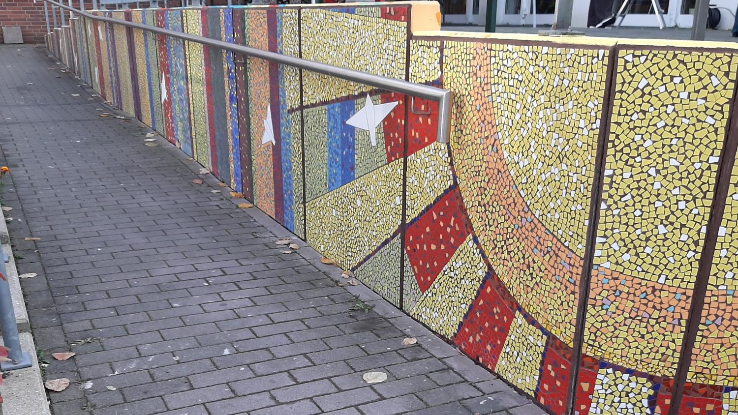 Mosaik Mural Art am Rather Familienzentrum