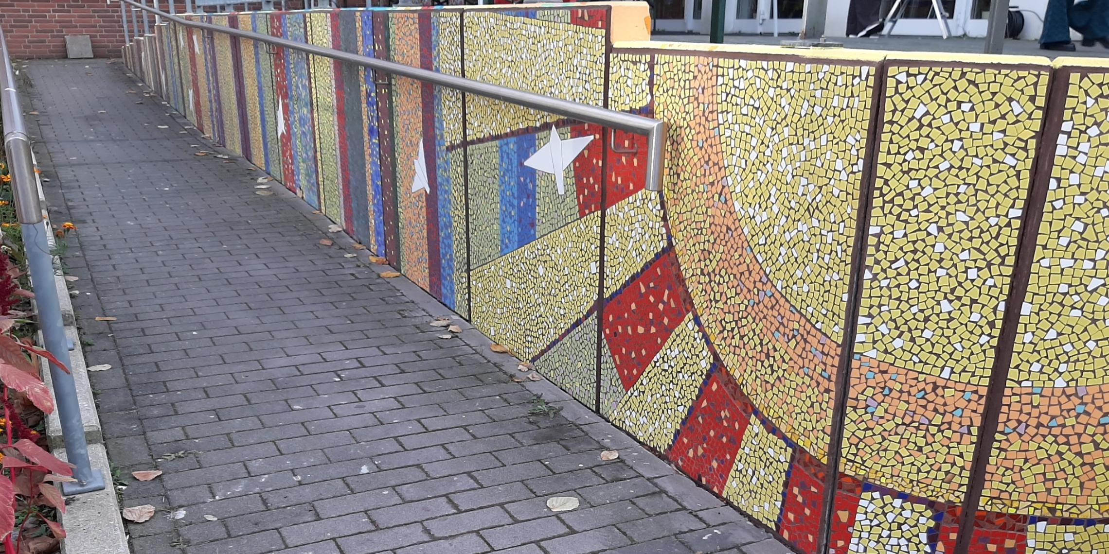Mosaik Mural Art am Rather Familienzentrum