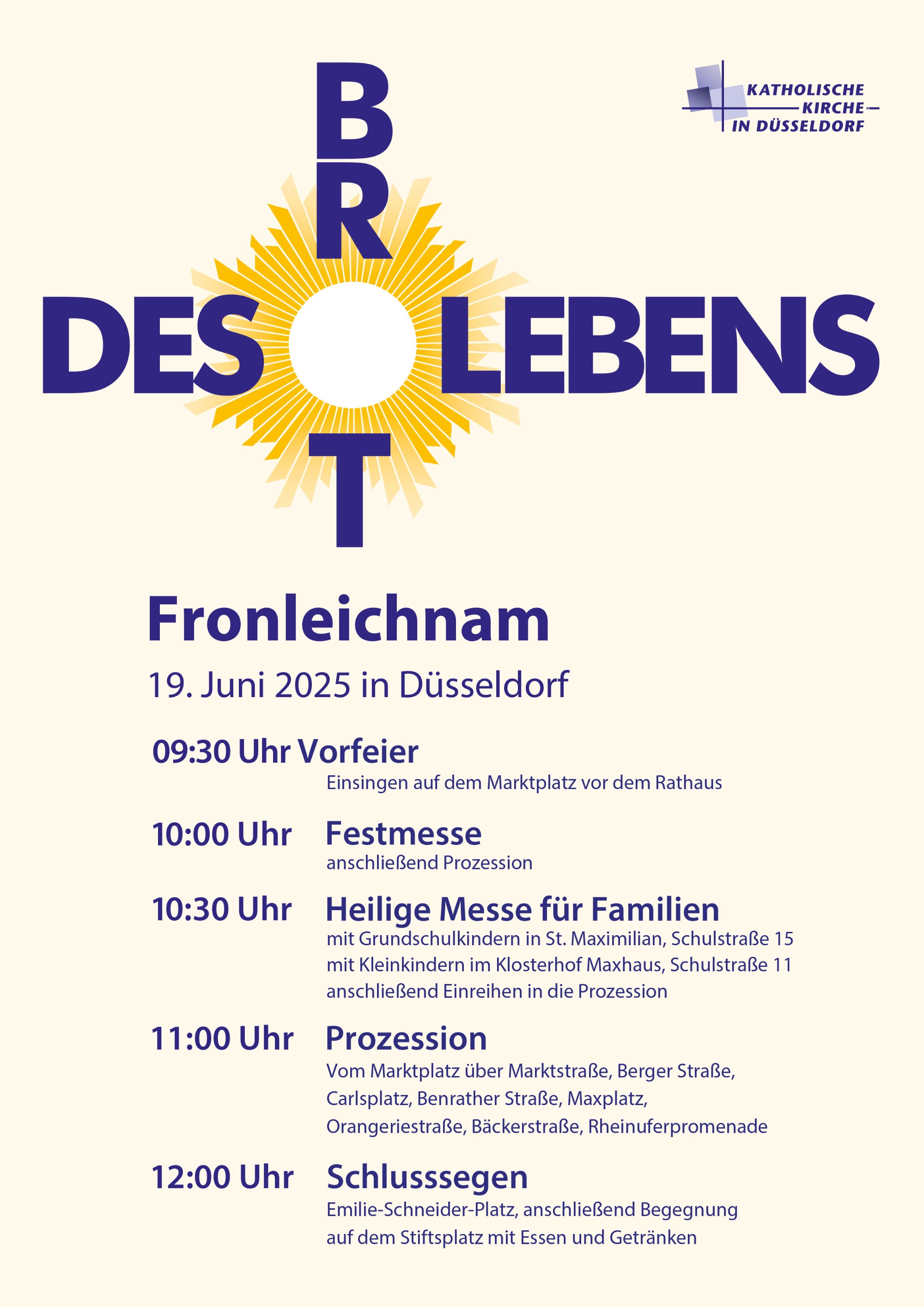 Plakat 2025 Fronleichnam
