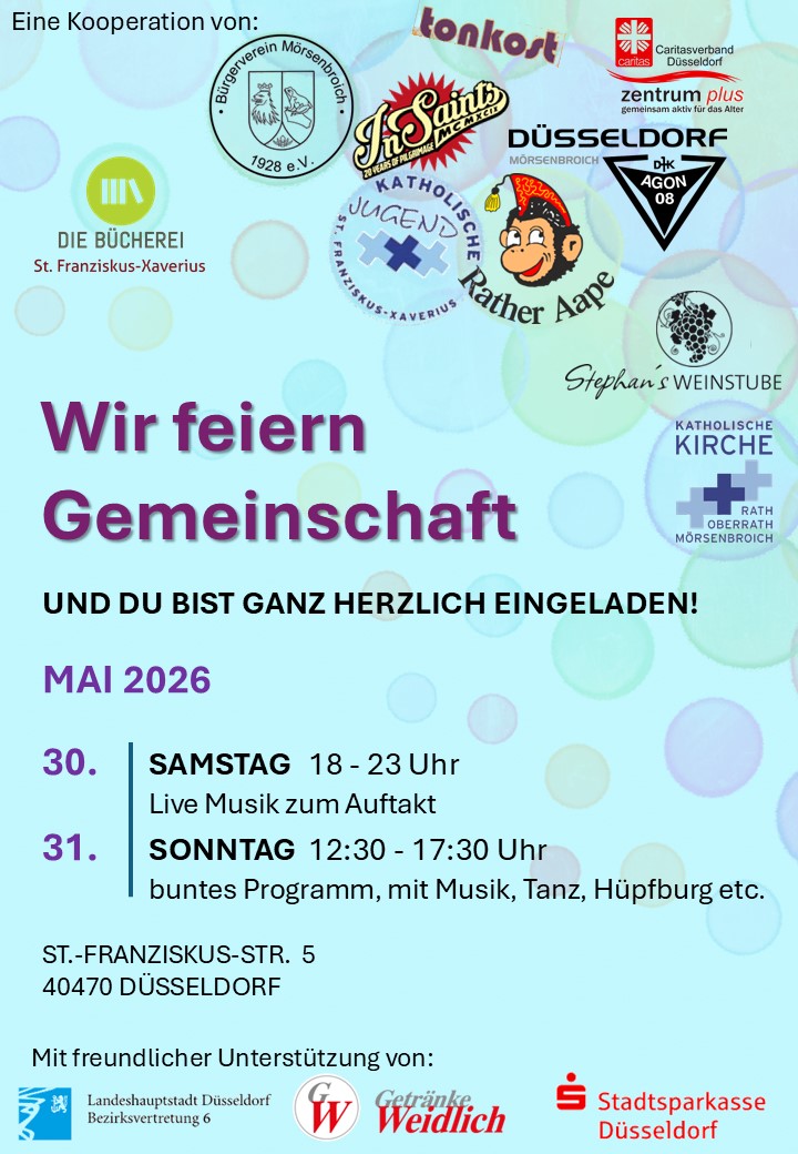 Plakat Fest der Gemeinschaft