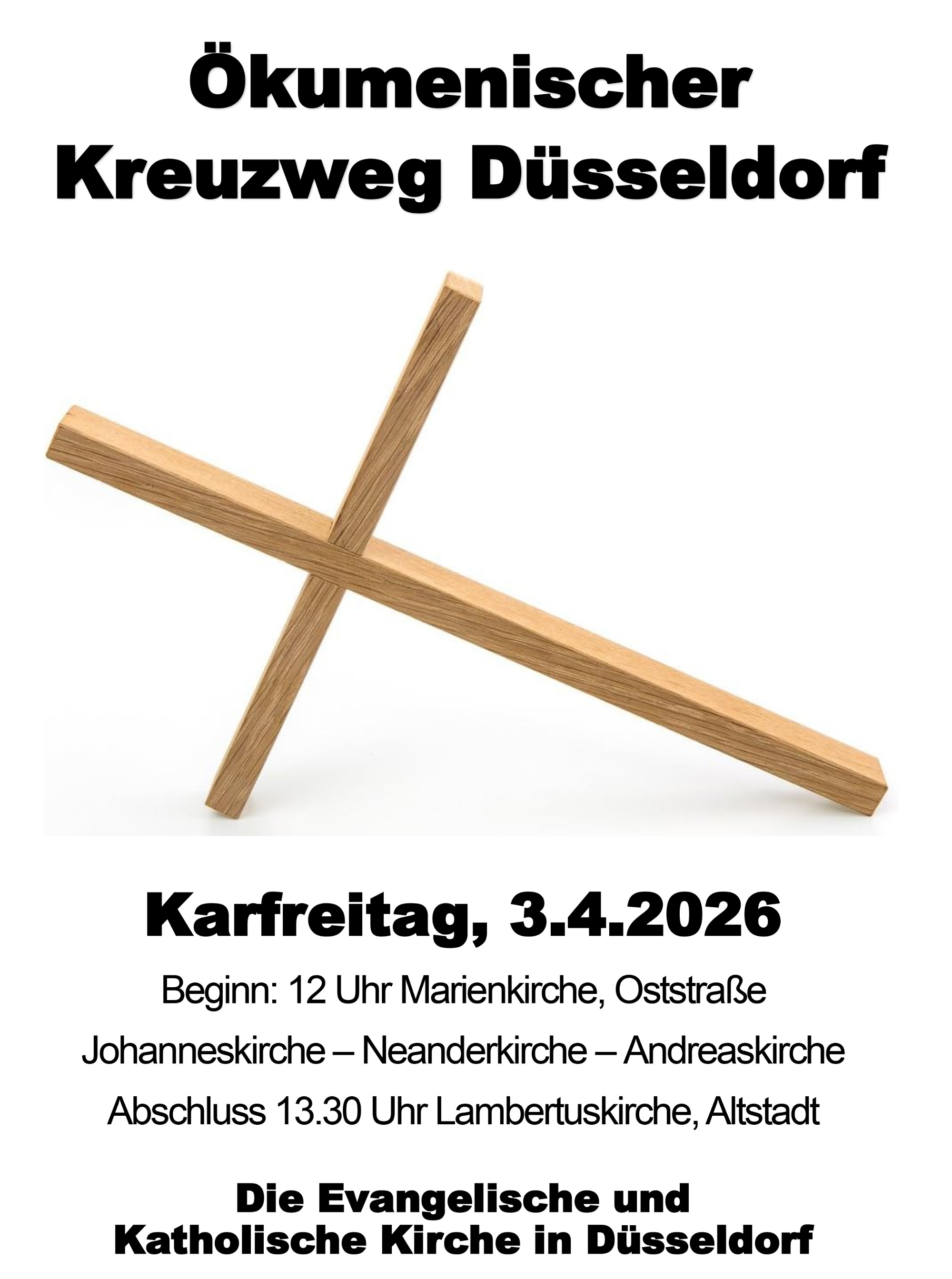 Plakat Ökumenischer Kreuzweg 2026