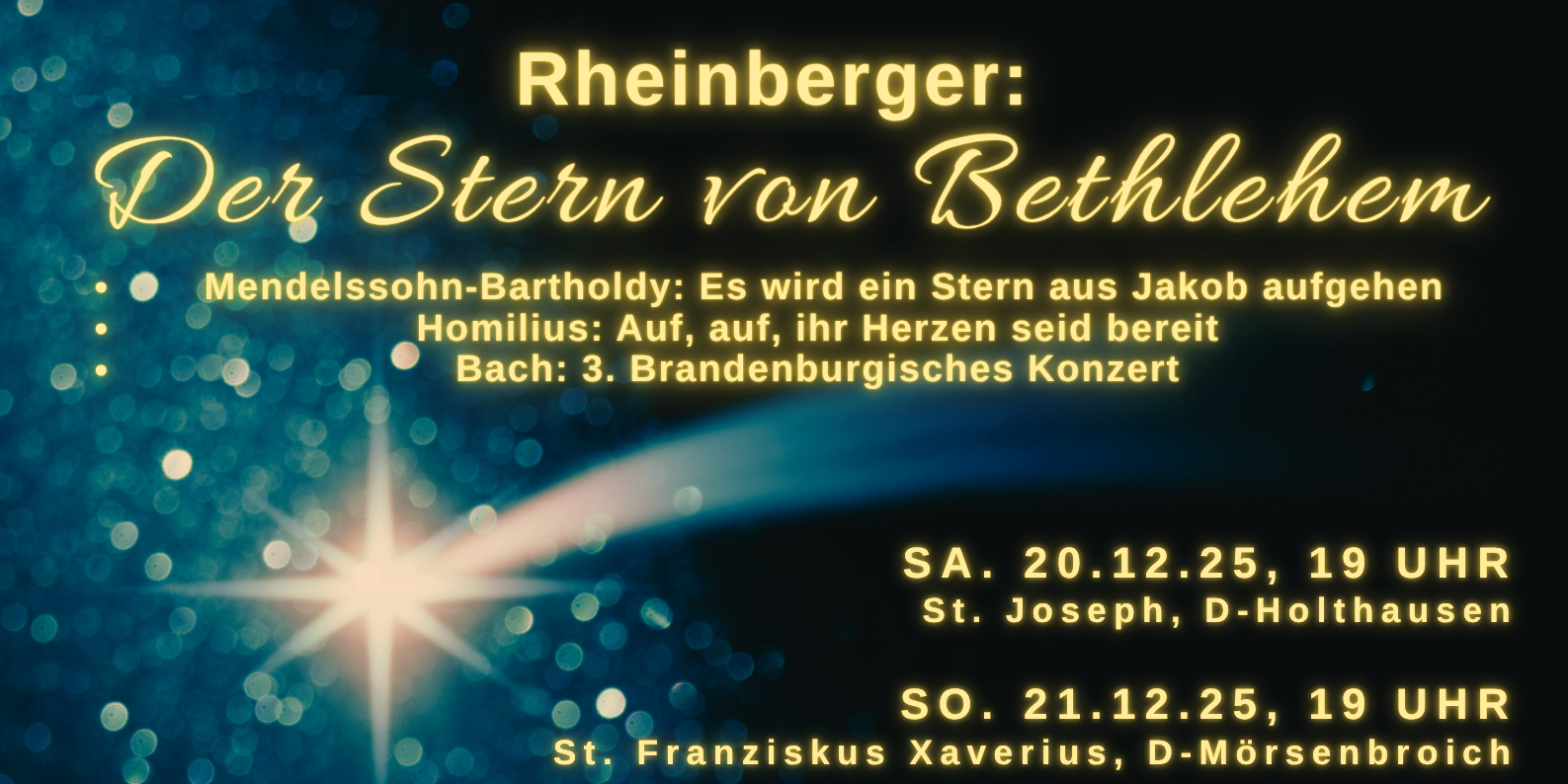 Plakat Stern von Bethlehem